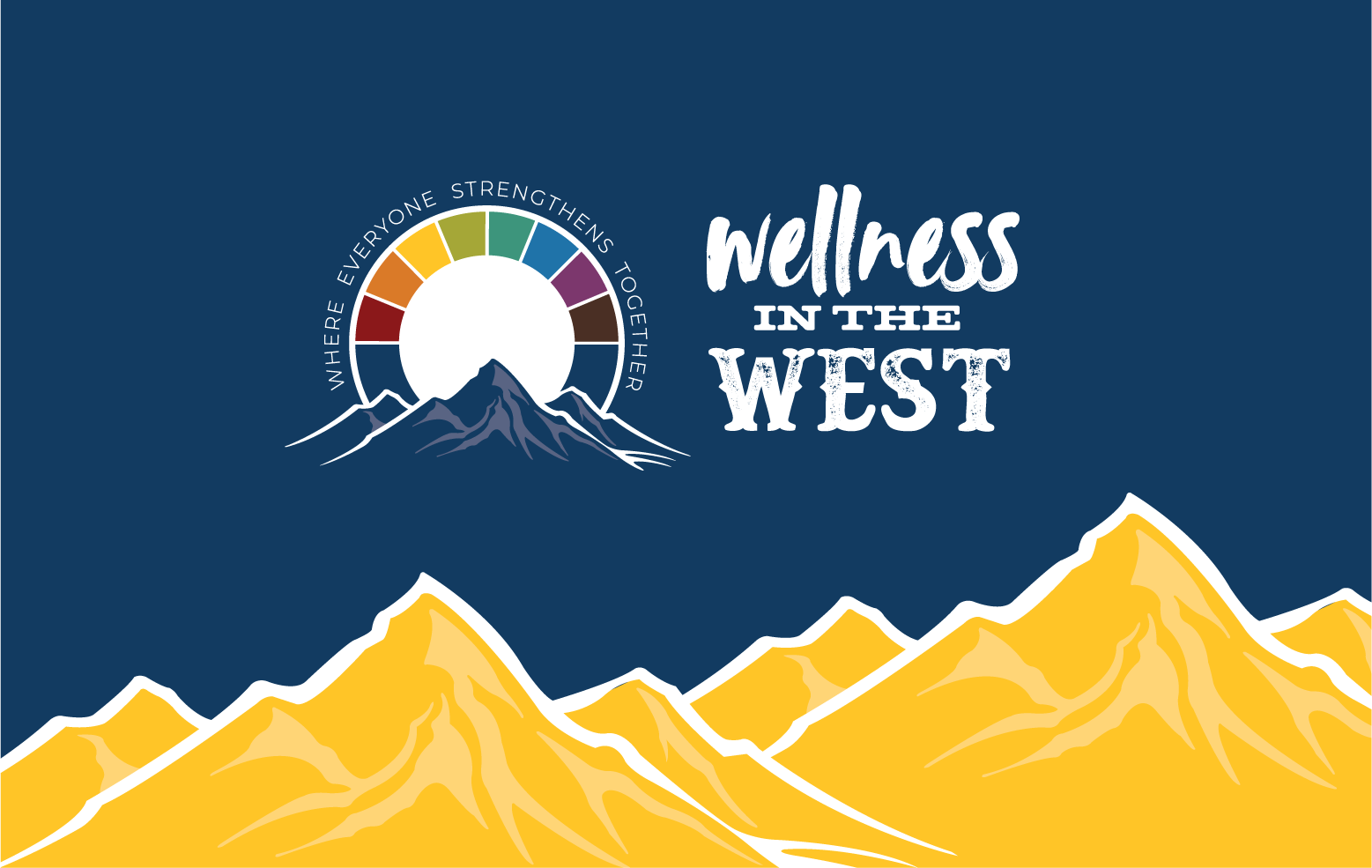 Wellness in the WEST logo with mountains