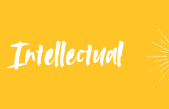 The word "Intellectual" against a yellow background