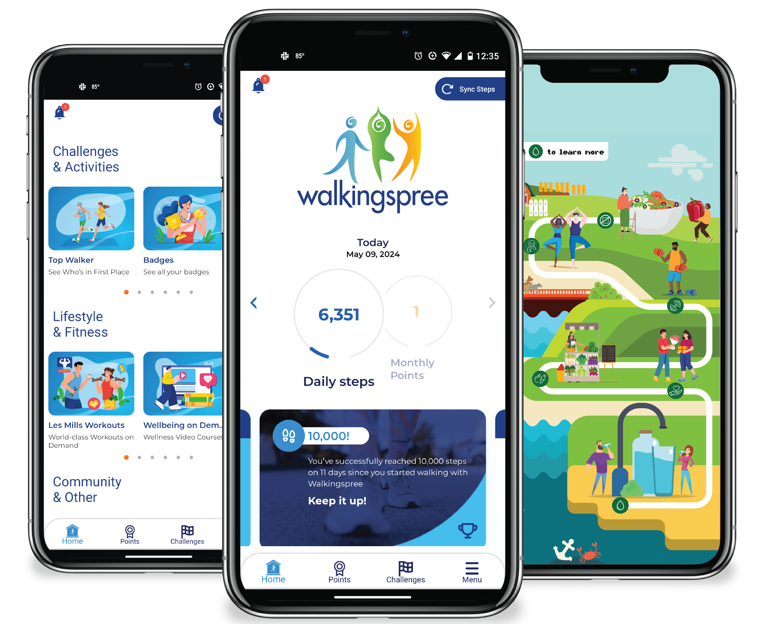 Wyoming on Wellness Walking Spree app
