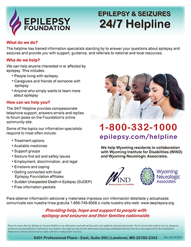 epilepsy wyoming institute for disabilities ucedd university uwyi flyer