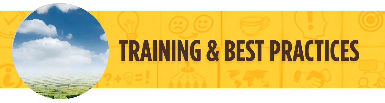 Training and Best Practices header