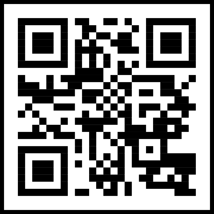 A QR code for event registration.