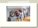 two participant examine Art Museum exhibit