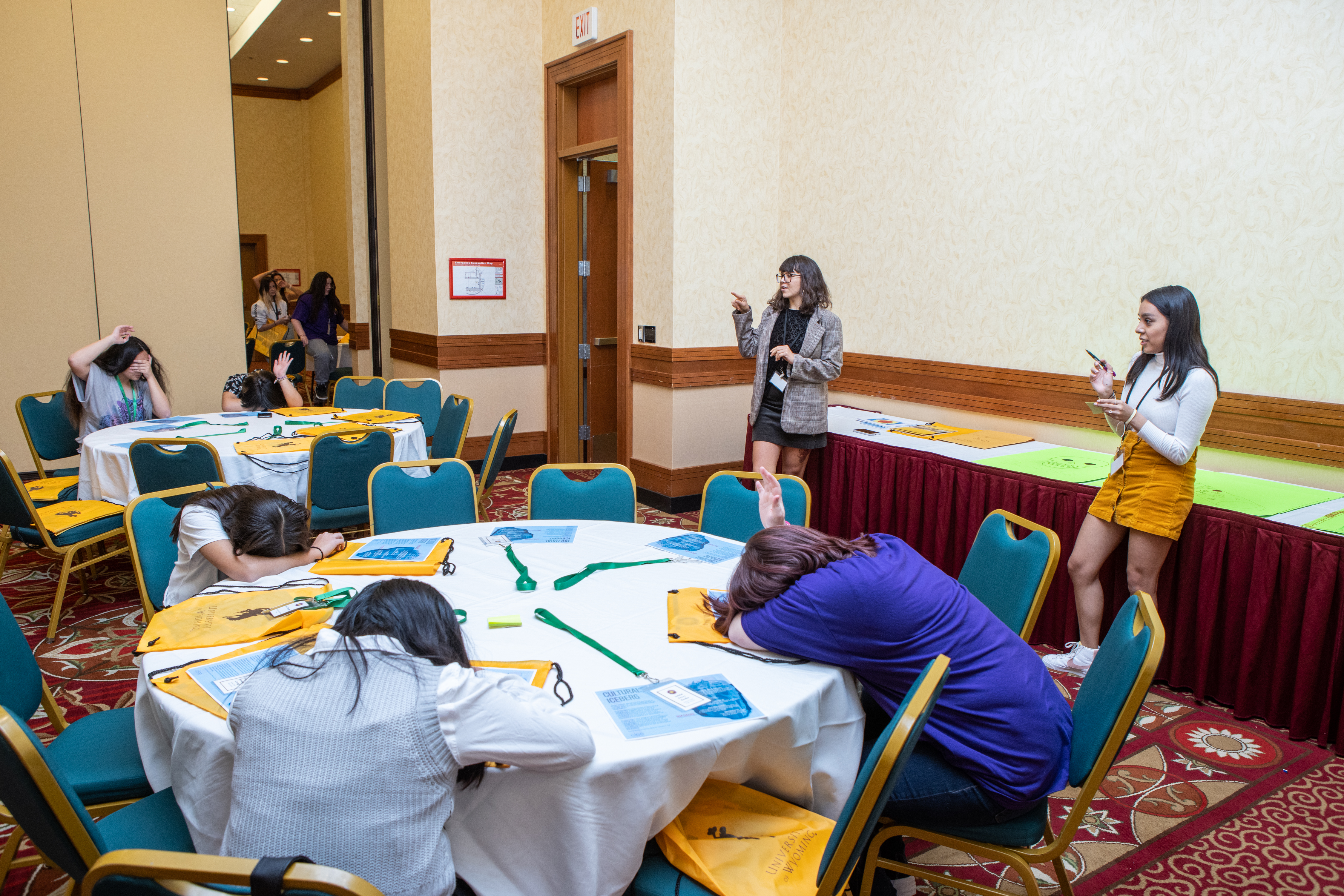 College leaders with youth participants