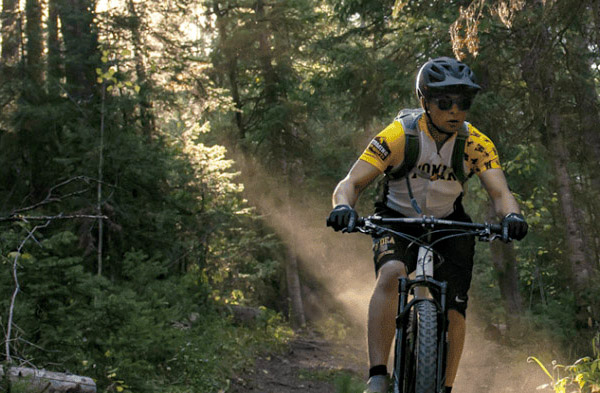 Mountain biker