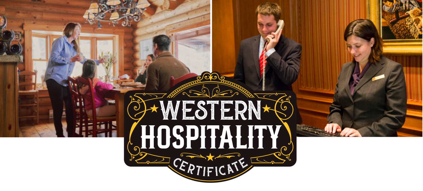 Tourism industry photos with Western Hospitality Certificate logo