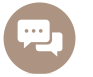 Student Networking and Industry Engagements icon of talk bubbles