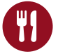 Hospitality and Tourism Fair Vendors icon of fork and knife