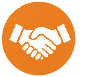 Icon of hands shaking