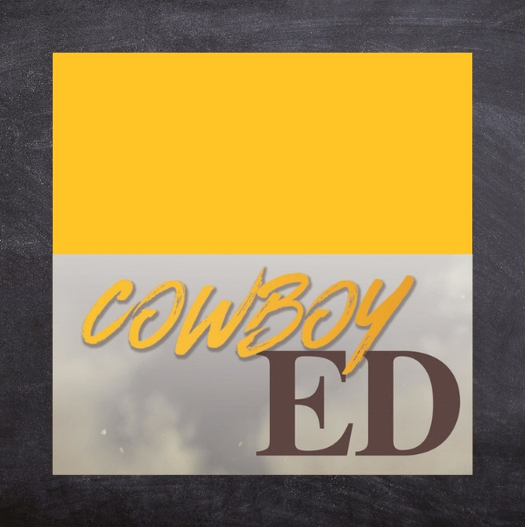 Photo of Cowboy ED Podcast logo.
