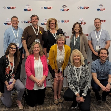 Photo of Wyoming cohort attending the 2024 National Association of School University Partnerships annual conference.