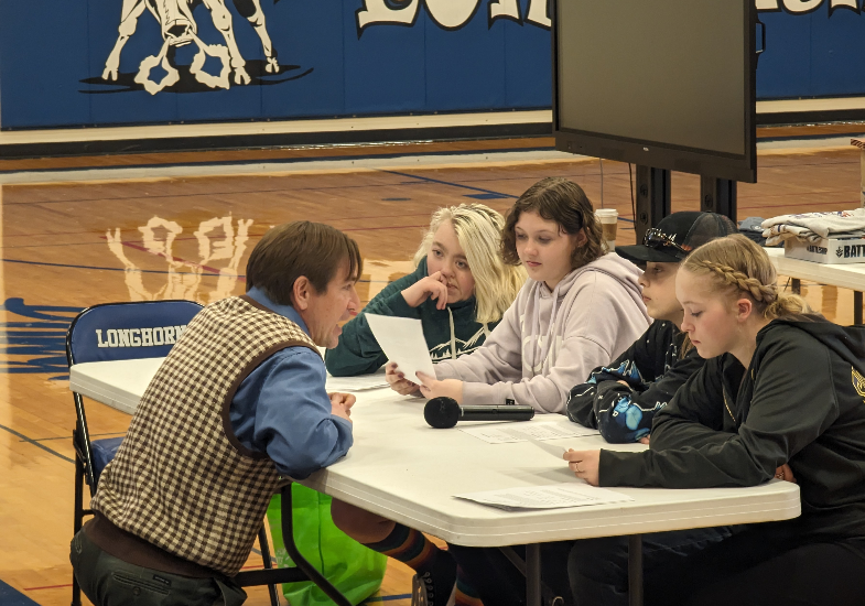 Photo of Rock River High School students at Voices in the Field 2024.