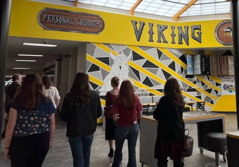 Photo of College of Education students touring Guernsey Sunrise K12 school.