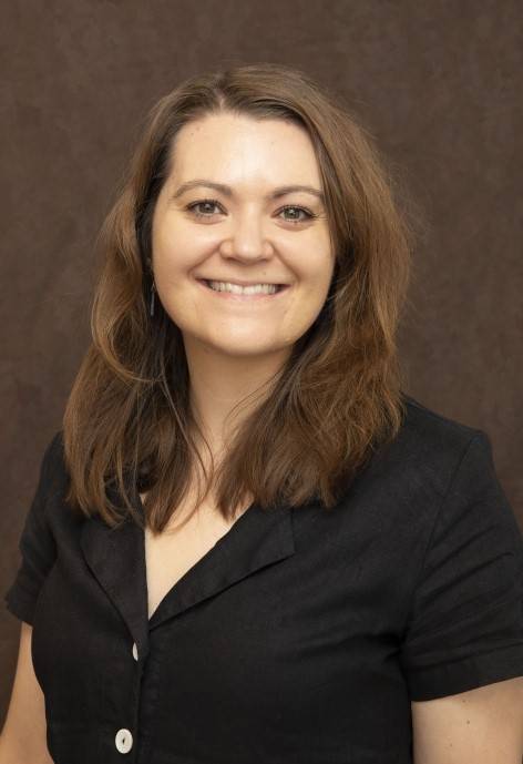 Ellie Jessup, wearing a black blouse.