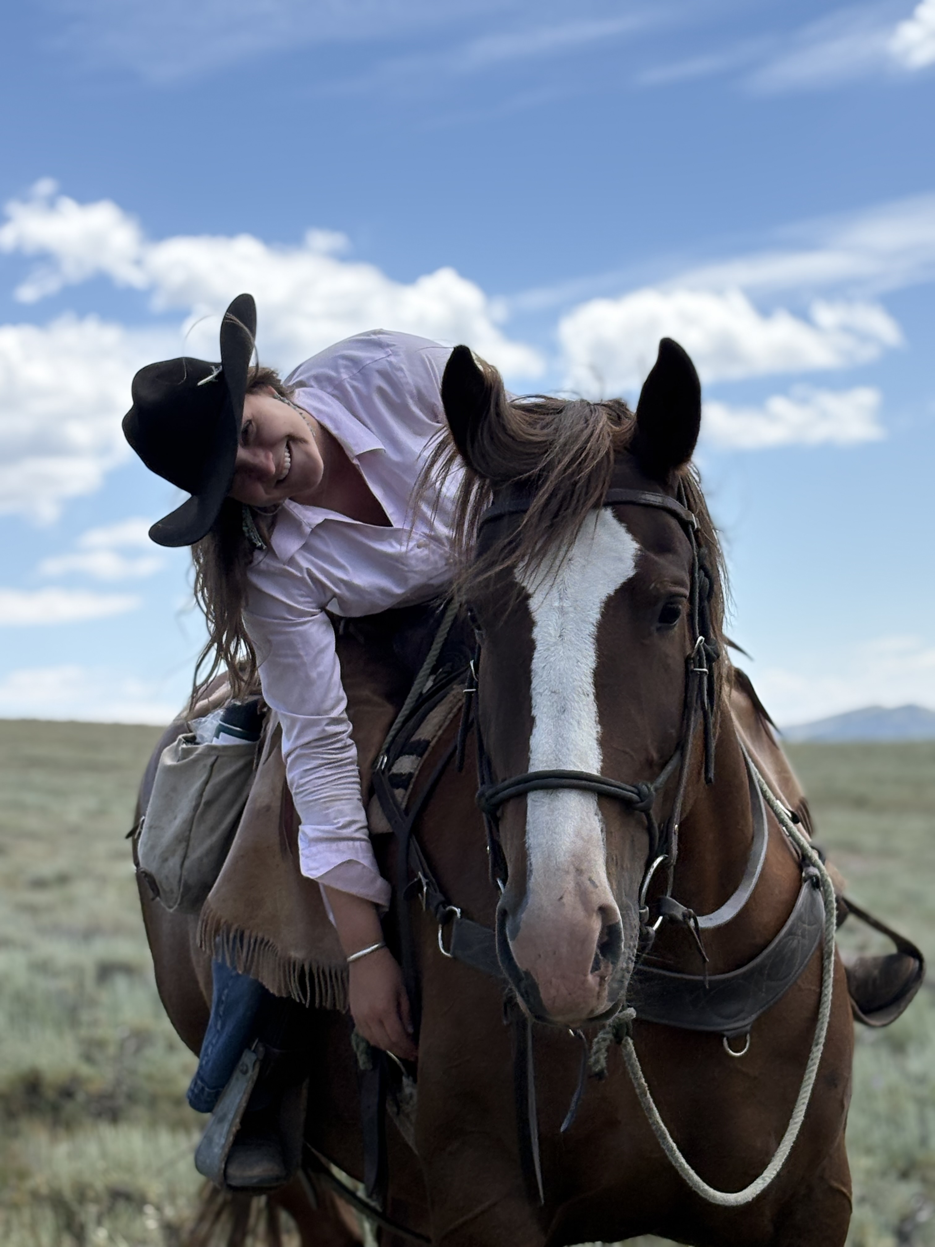 zoe on horseback