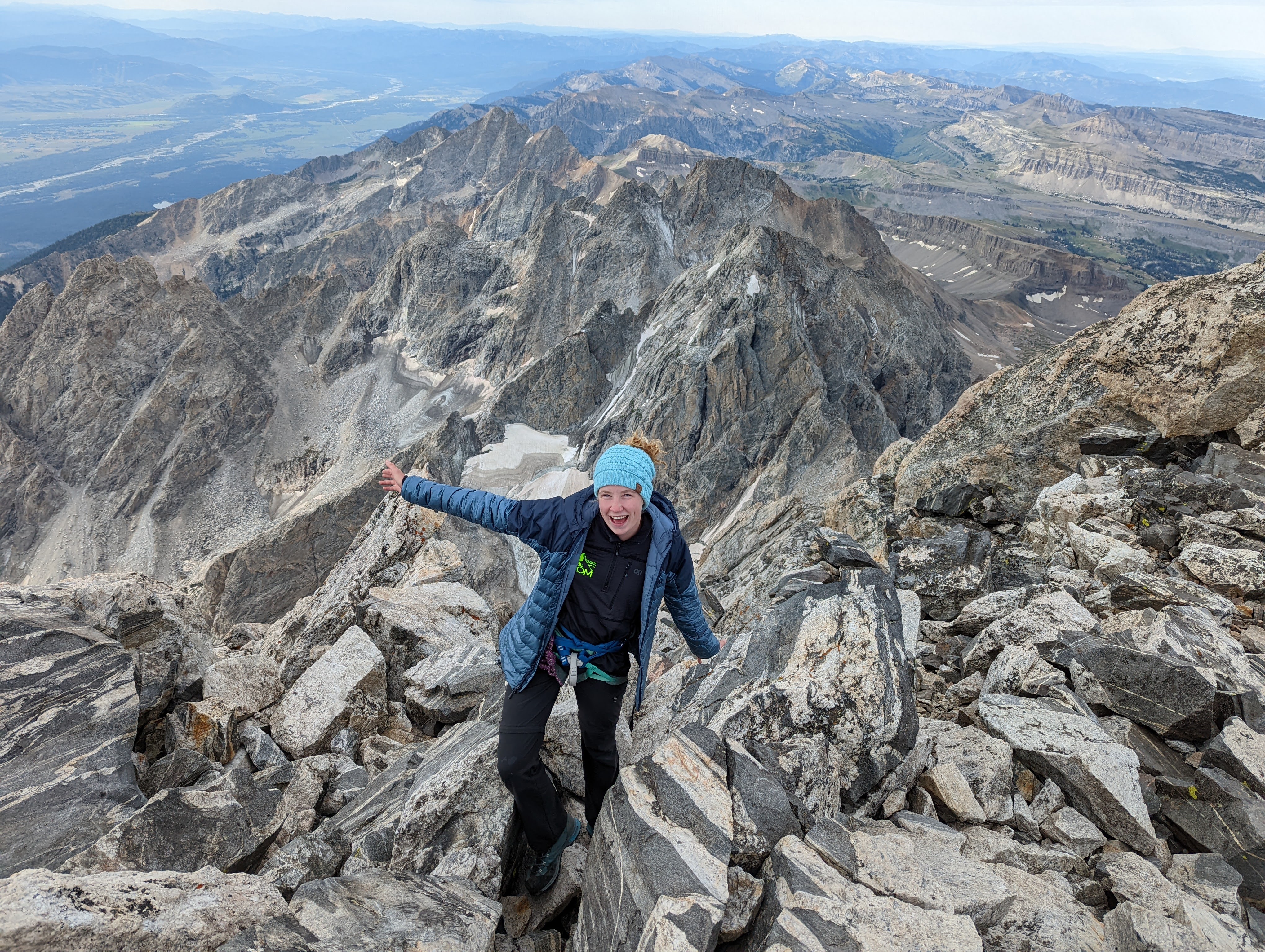 isabel backpacking in the mountains