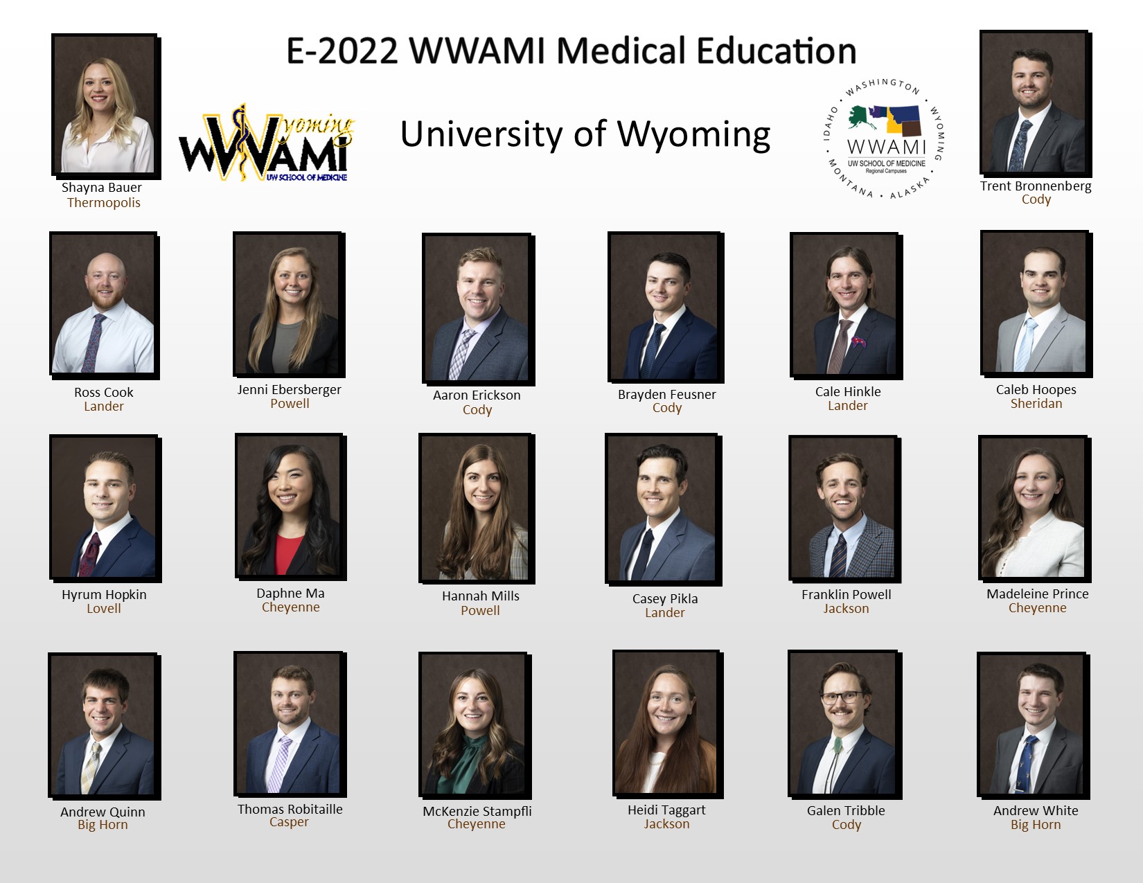 a composite portrait of the students from the entering class of 2022