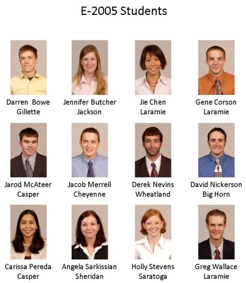 A composite portrait of all the students from the entering year of 2005.