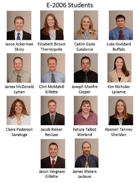 A composite portrait of all the students from the entering year of 2006.