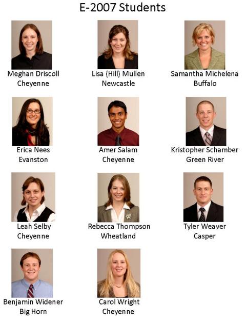 A composite portrait of all the students from the entering year of 2007.