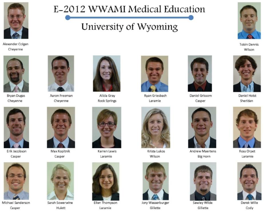 A composite portrait of all the students from the entering year of 2012.