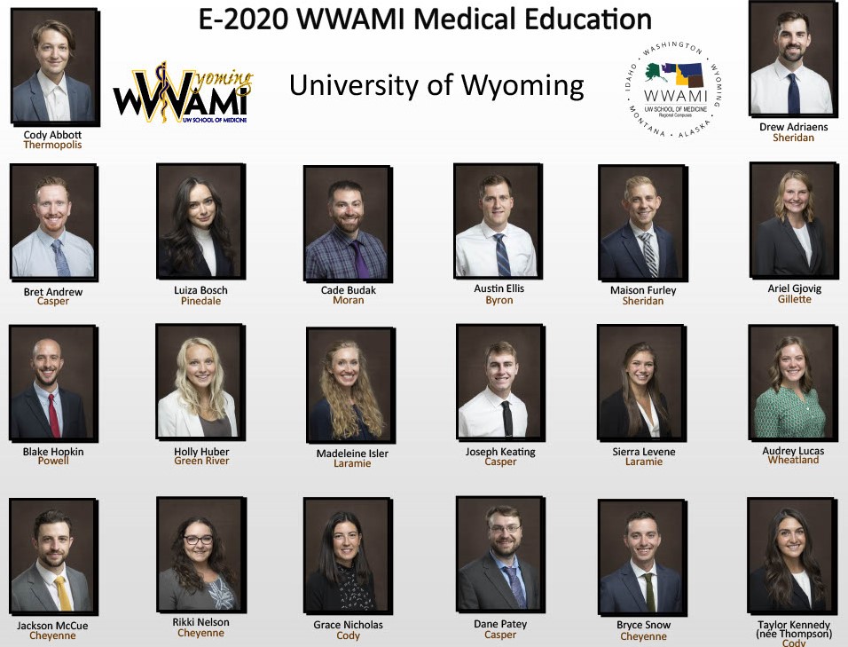 A composite portrait of all the students from the entering year of 2020.