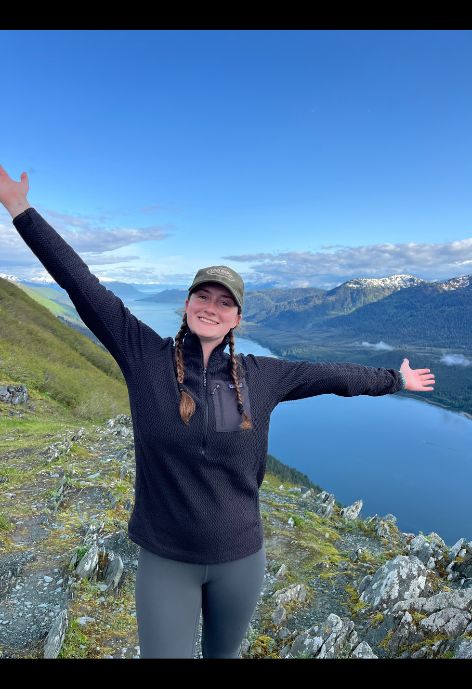 Zoe showing beautiful landscape