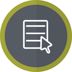 Icon of a mouse cursor and a page.