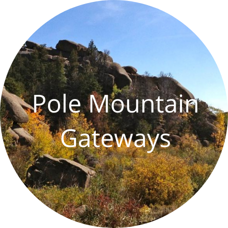 Granite cliffs in autumn