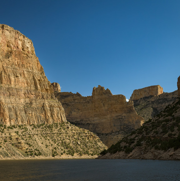 Picture of a lake with mountains in the background