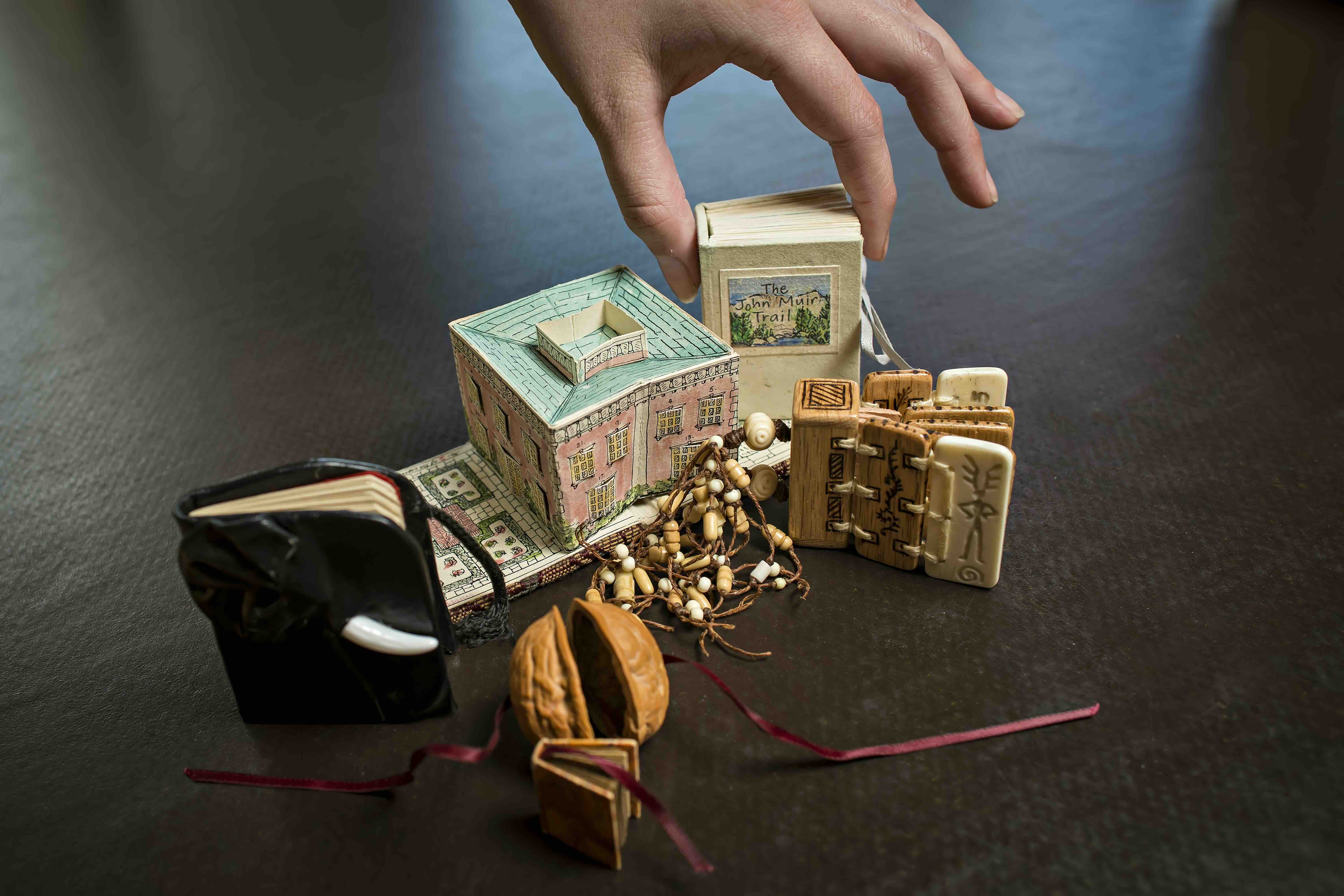 Photo of several tiny books.