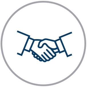 collaborative icon- shaking hands