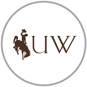 UWYO logo in circle