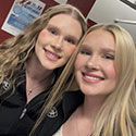 Britney Martinez posing with a friend