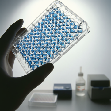 person holding elisa plate