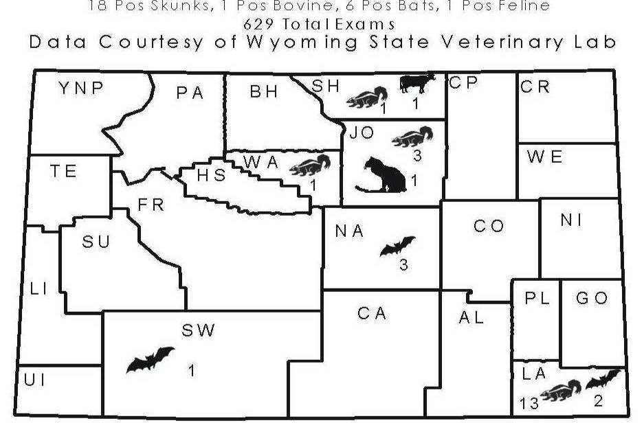 2011 Rabies Map