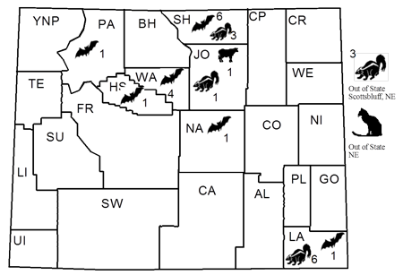 2012 Rabies Map