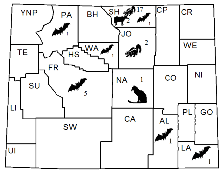 2016 Rabies Map