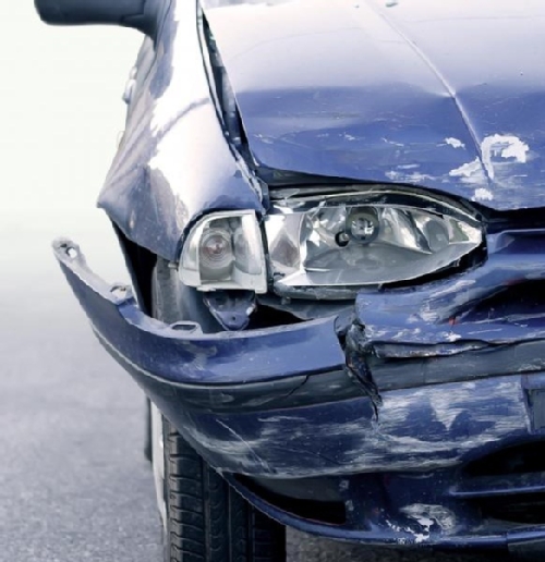 Image of wrecked car